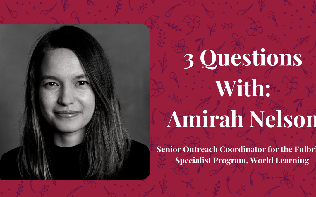 Three Questions with Amirah Nelson